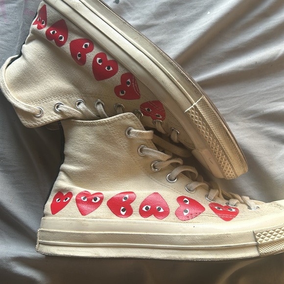 Selling comme des garçons converse, size 9, worn, still in good condition - Picture 5 of 7
